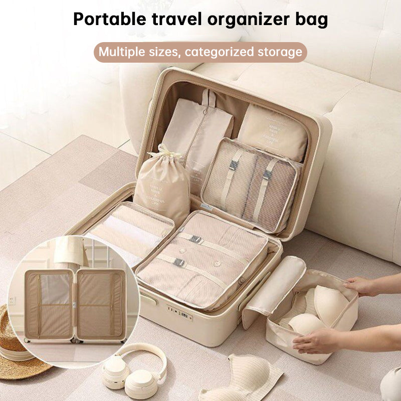 TravelEase™ 7-Piece Packing Cube Set